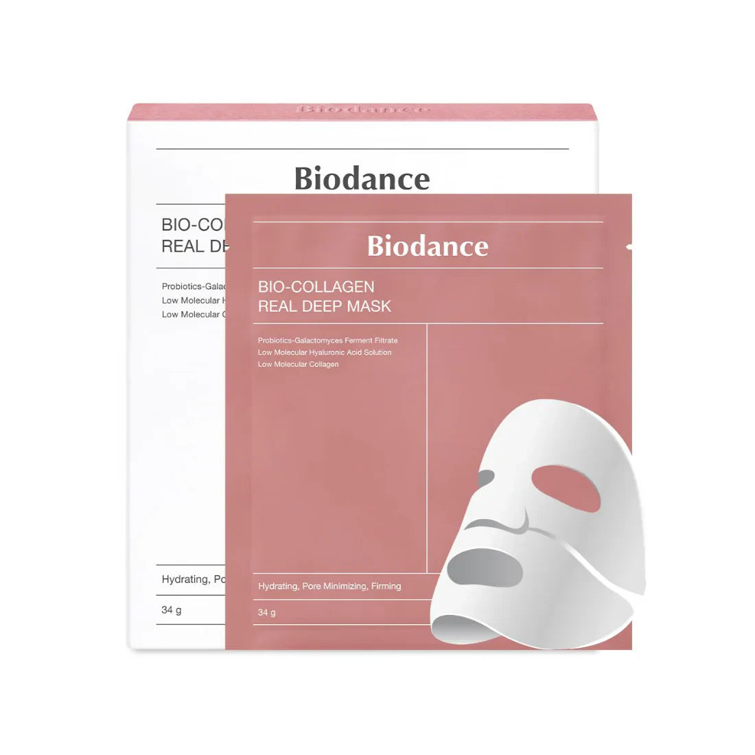 BIODANCE Radiance Duo: Bio-Collagen Real Deep Mask & Skin Glow Vital Ampoule Näohoolduskomplekt