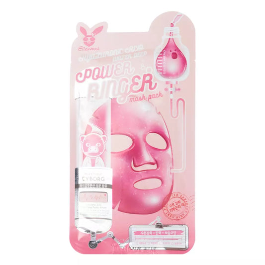 Elizavecca Hyaluronic Acid Water Deep Power Ringer Mask Pack Hüaluroonhappe lehtmask näole