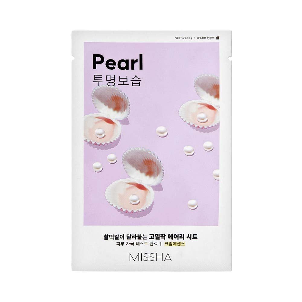 MISSHA Airy Fit Sheet Mask lehekujuline näomask pärlipuuder