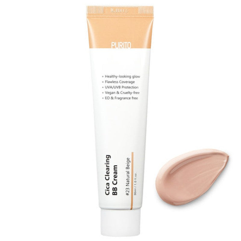 PURITO - Cica Clearing BB Cream #23 natural beige - veido kremas su atspalviu - odoscentras.lt