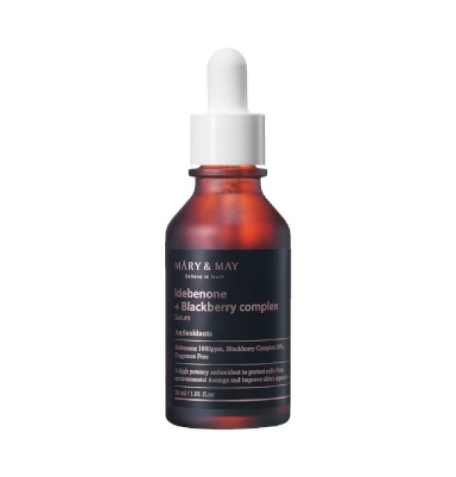 MARY & MAY Idebenone + Blackberry Complex Serum - veido serumas - odoscentras.lt