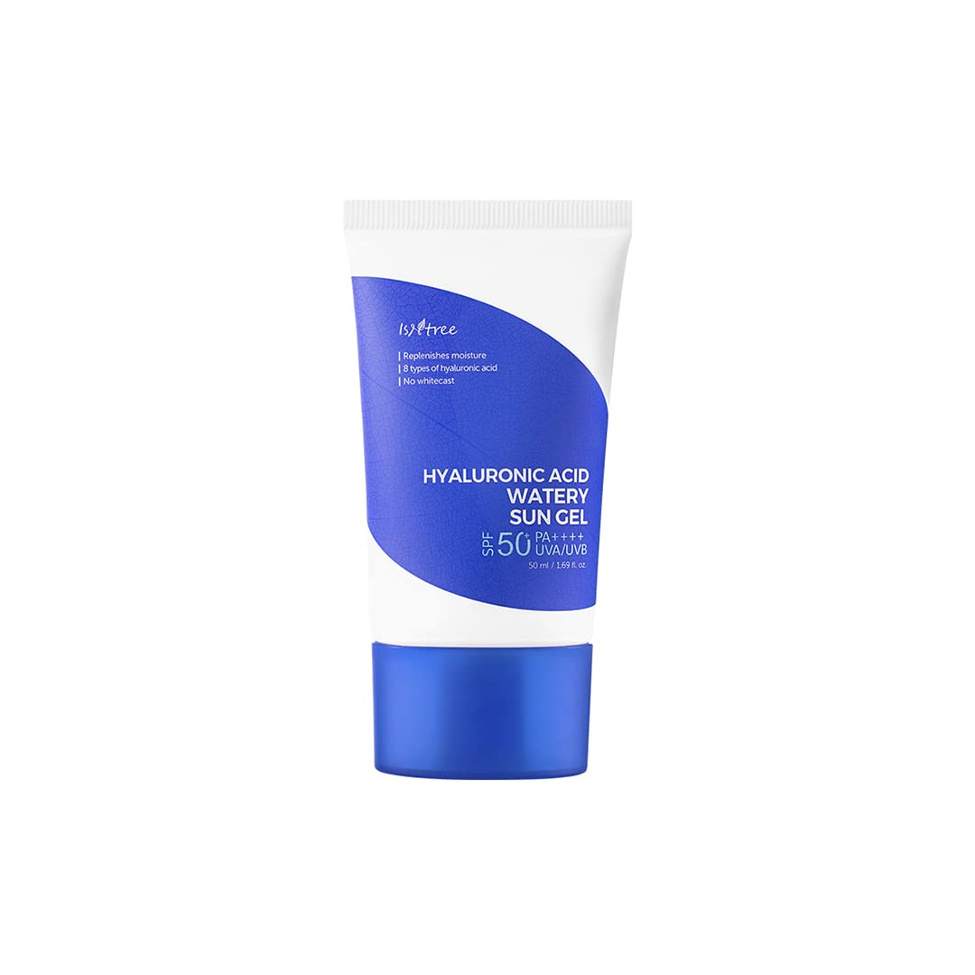 ISNTREE Hyaluronic Acid Watery Sun Gel - SPF50+ apsauginis kremas nuo saulės - odoscentras.lt