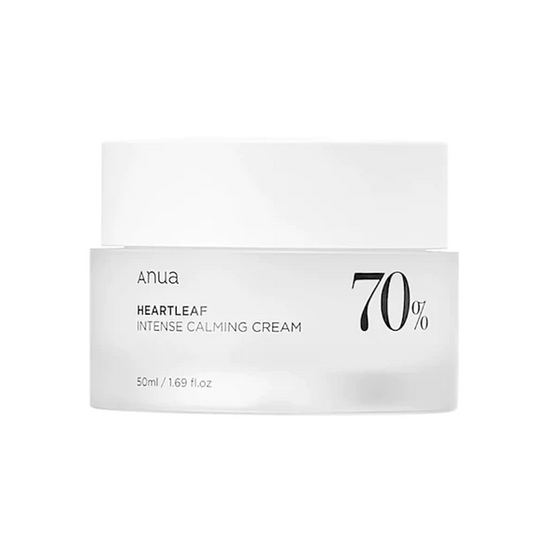 ANUA Heartleaf 70% Intense Calming Cream - raminantis veido kremas - odoscentras.lt