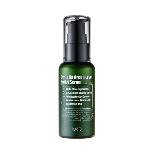 PURITO Centella Green Level Buffet Serum - atkuriamasis veido serumas - odoscentras.lt